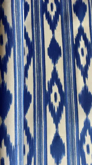 Mantel de loneta Mallorquina en color Azul Mono