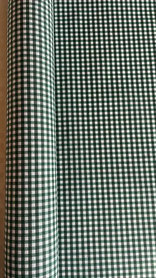 Mantel de loneta Vichy en color Verde Oliva