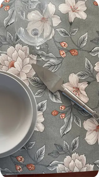 Otros diseños de mantel antimanchas en hule resinado en color Lili Verde