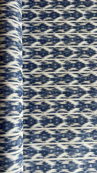 Mantel antimanchas Palma de hule resinado en color Azul