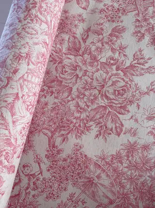 Mantel antimanchas Romántico de hule resinado en color Rosa